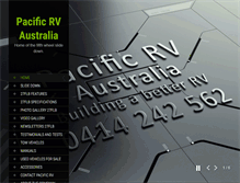 Tablet Screenshot of pacificrv.com.au